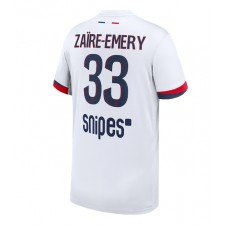 Paris Saint-Germain Warren Zaire-Emery #33 Bortatröja 2025-26 Korta ärmar
